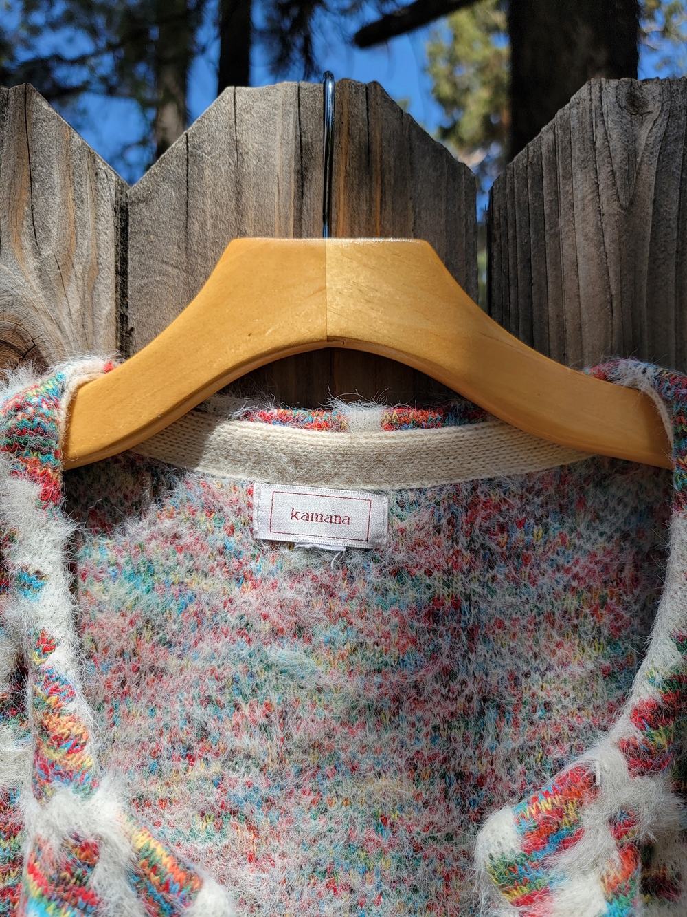 Fuzzy Colorful Cardigan - Picture 2 of 6